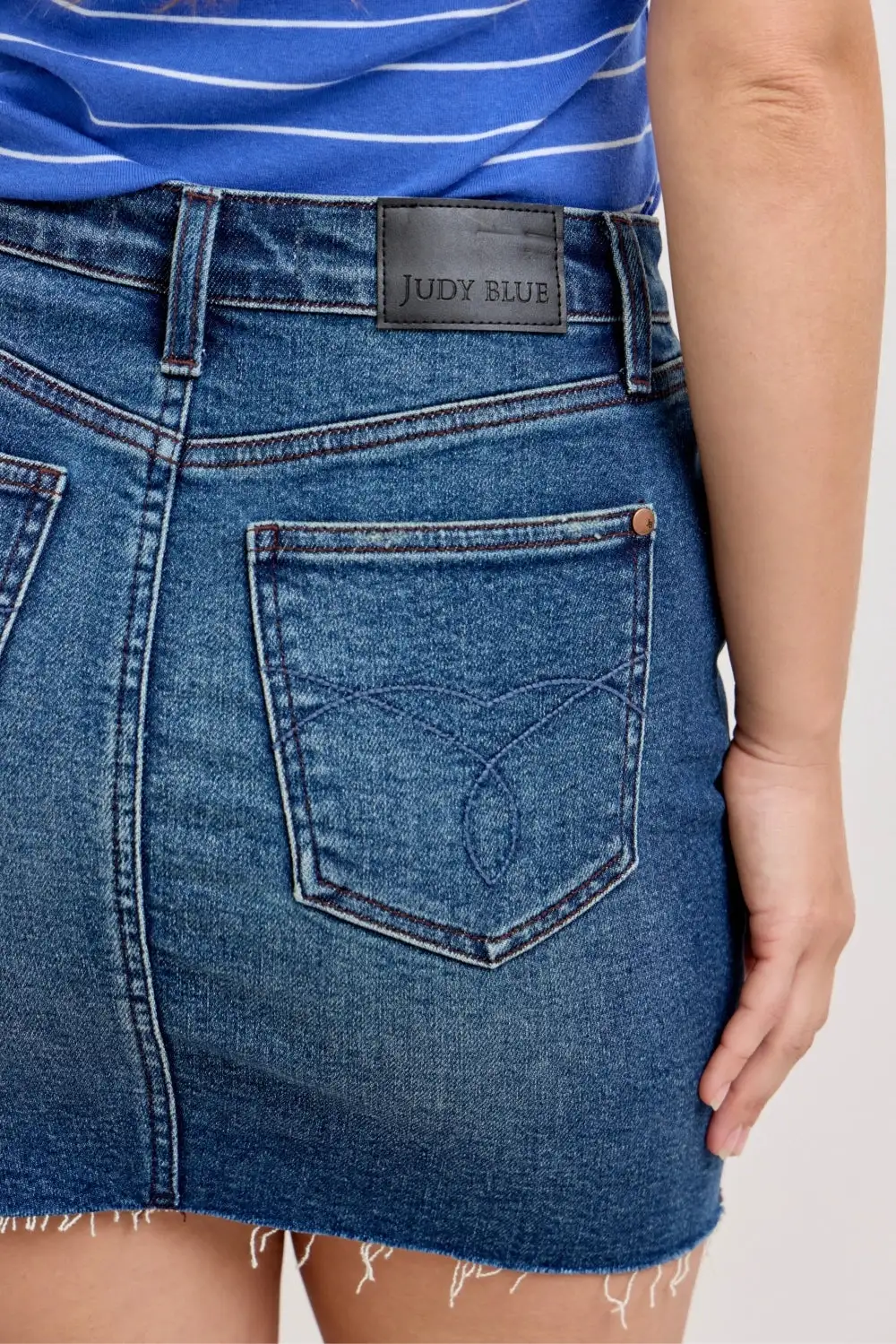 Roomy Cotton Blend Casual Skirt