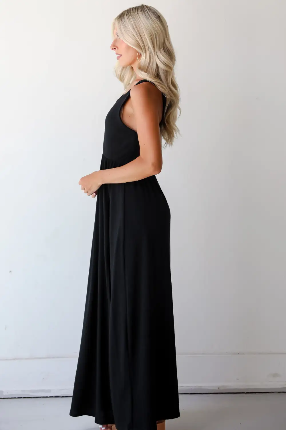 Ideal Choice Knit Maxi Dress