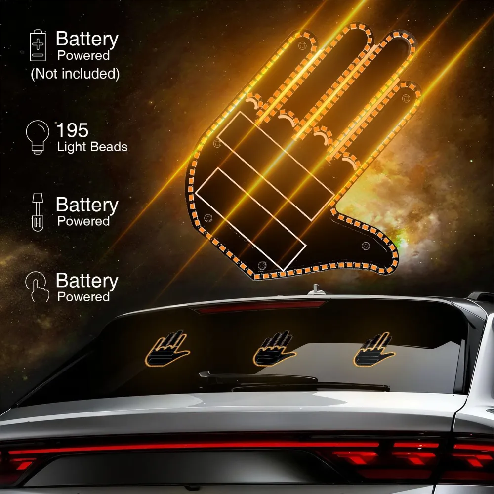 LED windows with remote control gesture lights