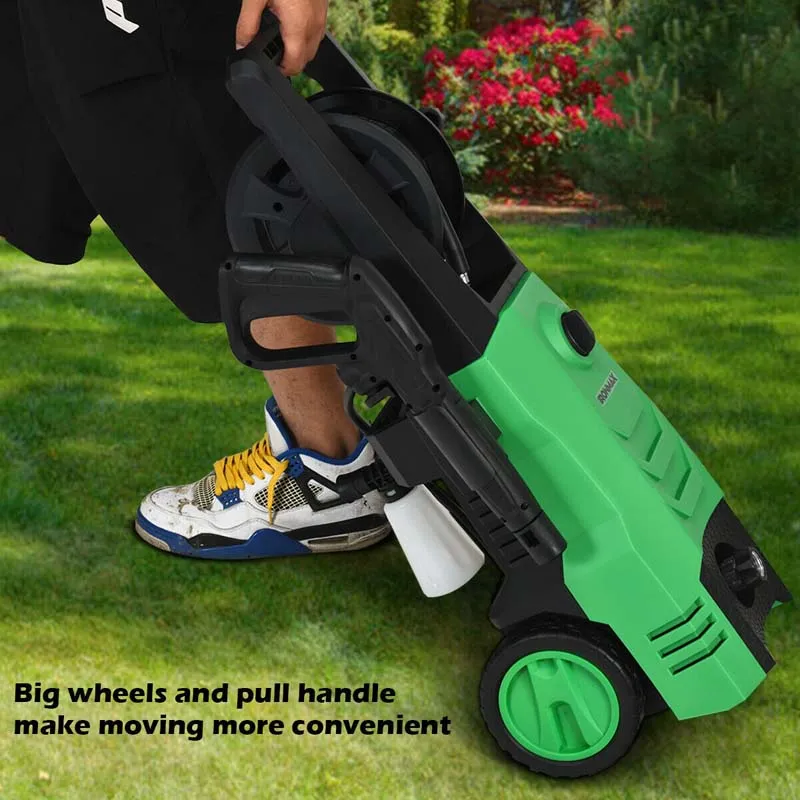 3500PSI Electric Pressure Washer, 1800W 2.6 GPM Portable Electric Power Washer with 4 Nozzles