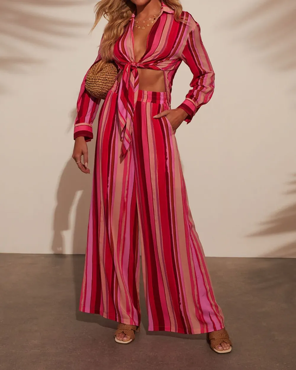 Sunsets High Rise Wide Leg Pant