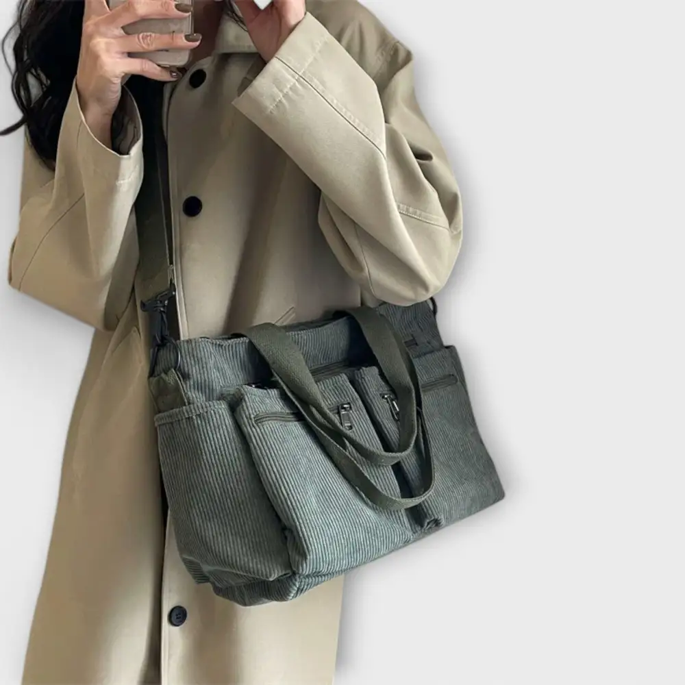 Nylon Soft Grain Tote Bag