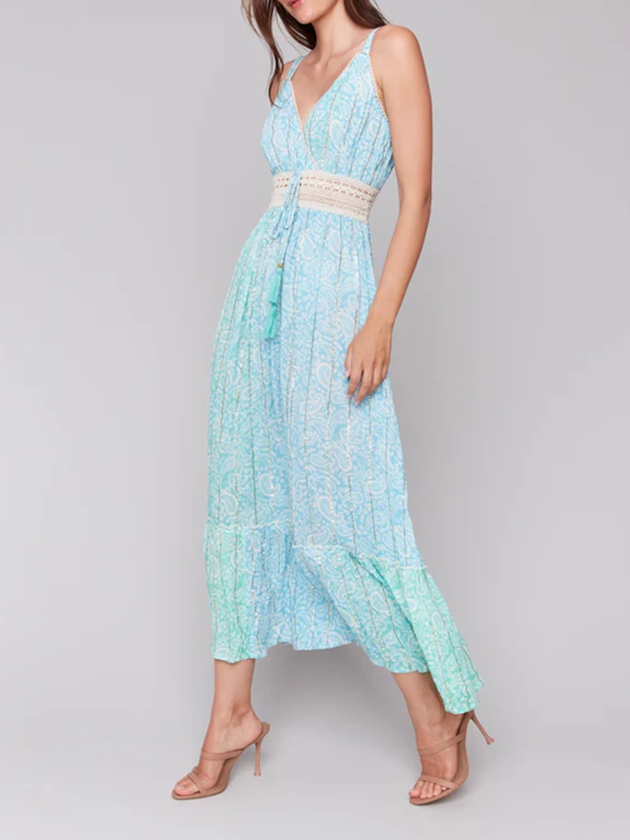 High-End And Elegant Gradient Long Dress