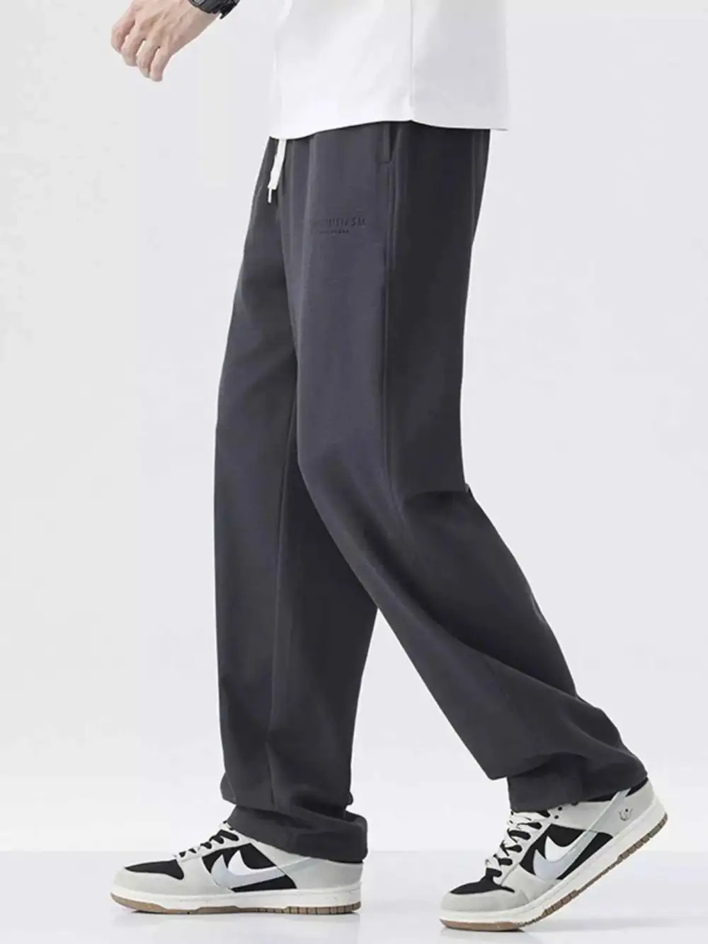 Drawstring Relaxed Fit Casual Pants