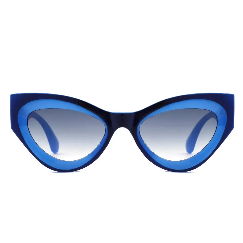 Retro Thick Frame Cat-Eye Sunglasses
