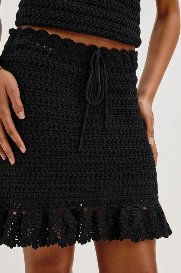 Knitted Open And Cool Half Skirt
