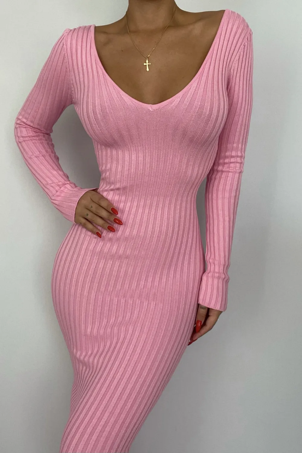 Kallan Knit Dress - Pink