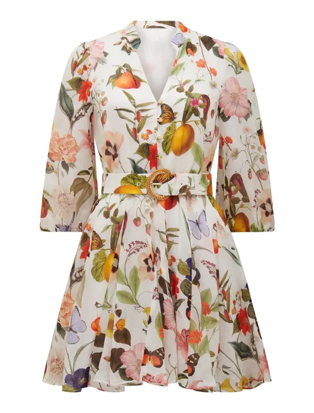 Printed Mini Skater Dress