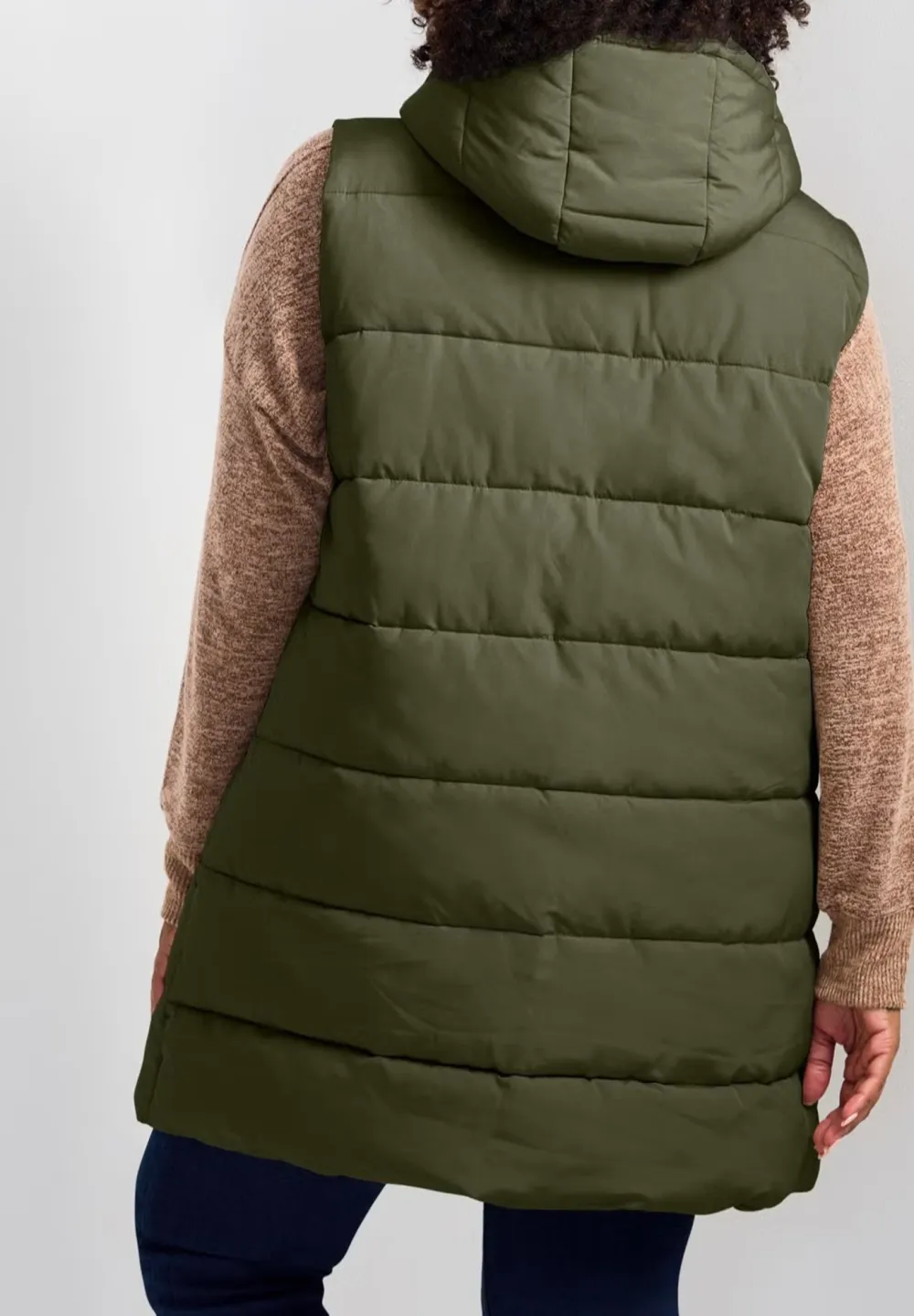 Down Jacket Hooded Vest