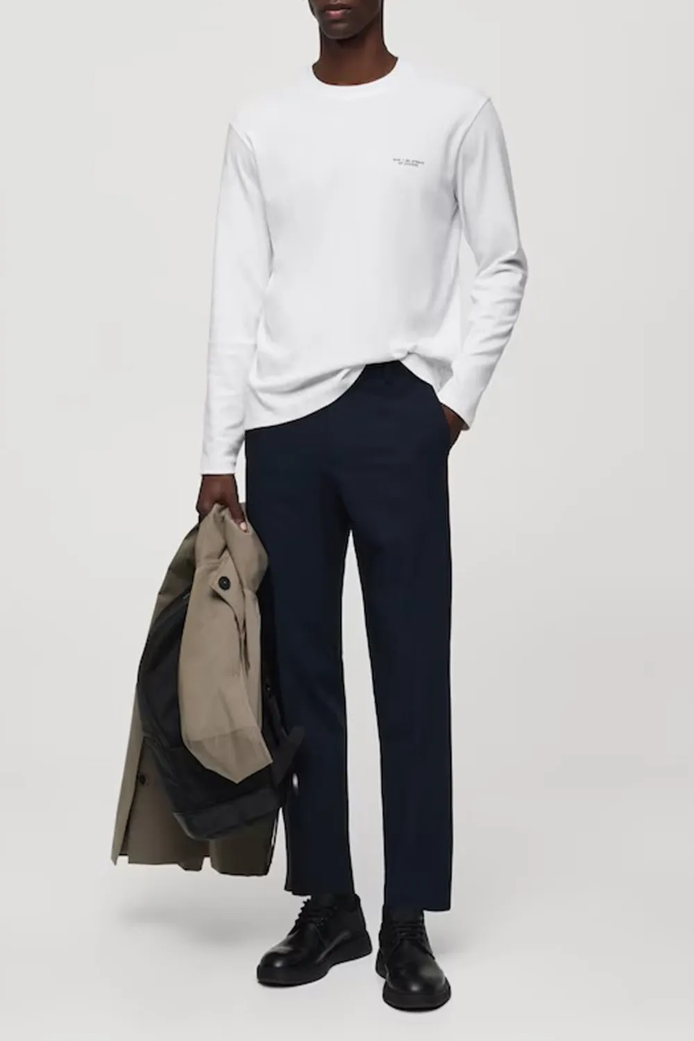 Casual Style Letter Print Shirts