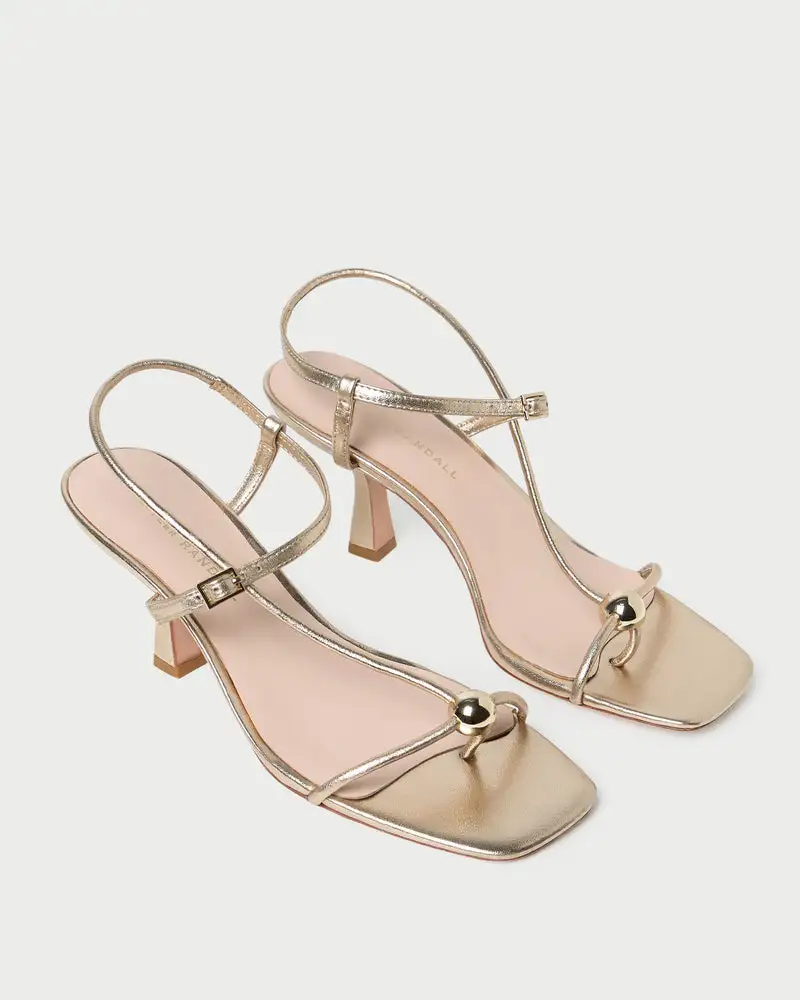 Leather Block Heel Sandals