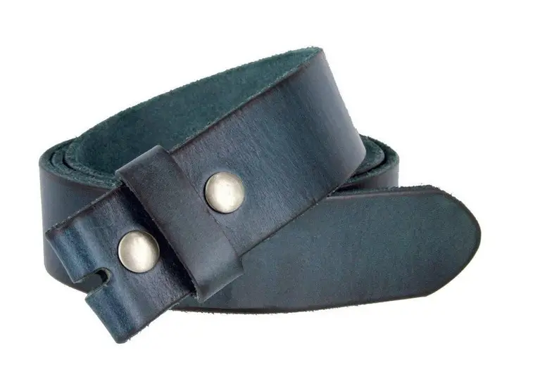 Rustic Tooled Leather Belt Strap