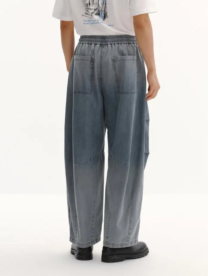 Men's Drawstring Denim Denim Pants