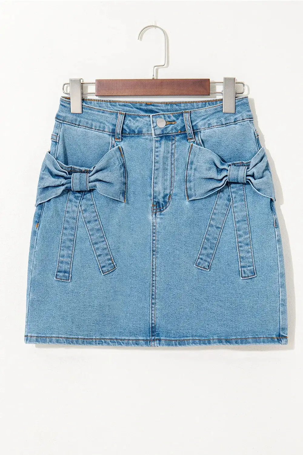 Modern Denim High Waist Skirt