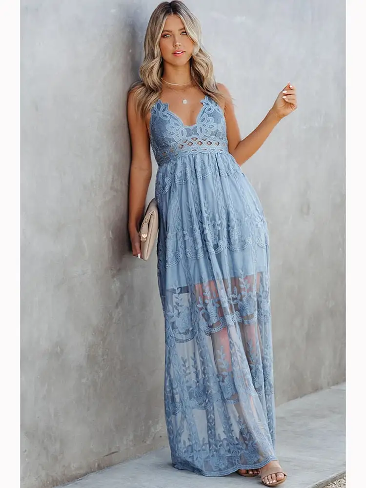 Allure Bohemian Lace Maxi Dress