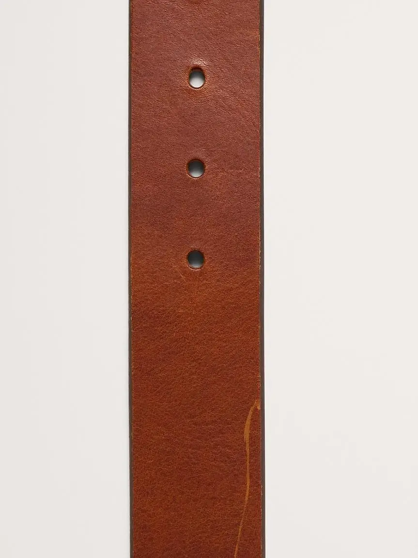 Wide Tooth Men's Casual Dark Brown Belt