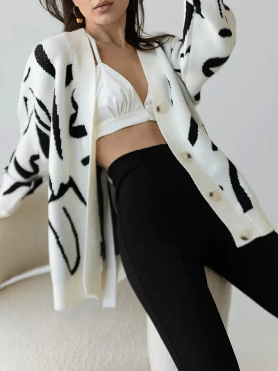 Women's Knitted Loose Cardigan