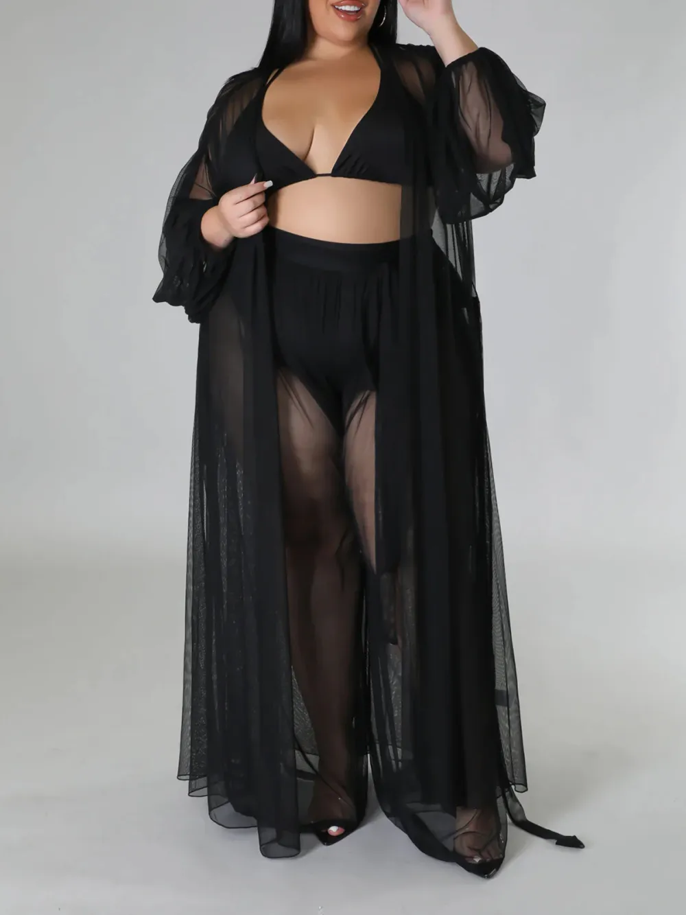 Women'S Fashion Plus-Size Tulle Suit