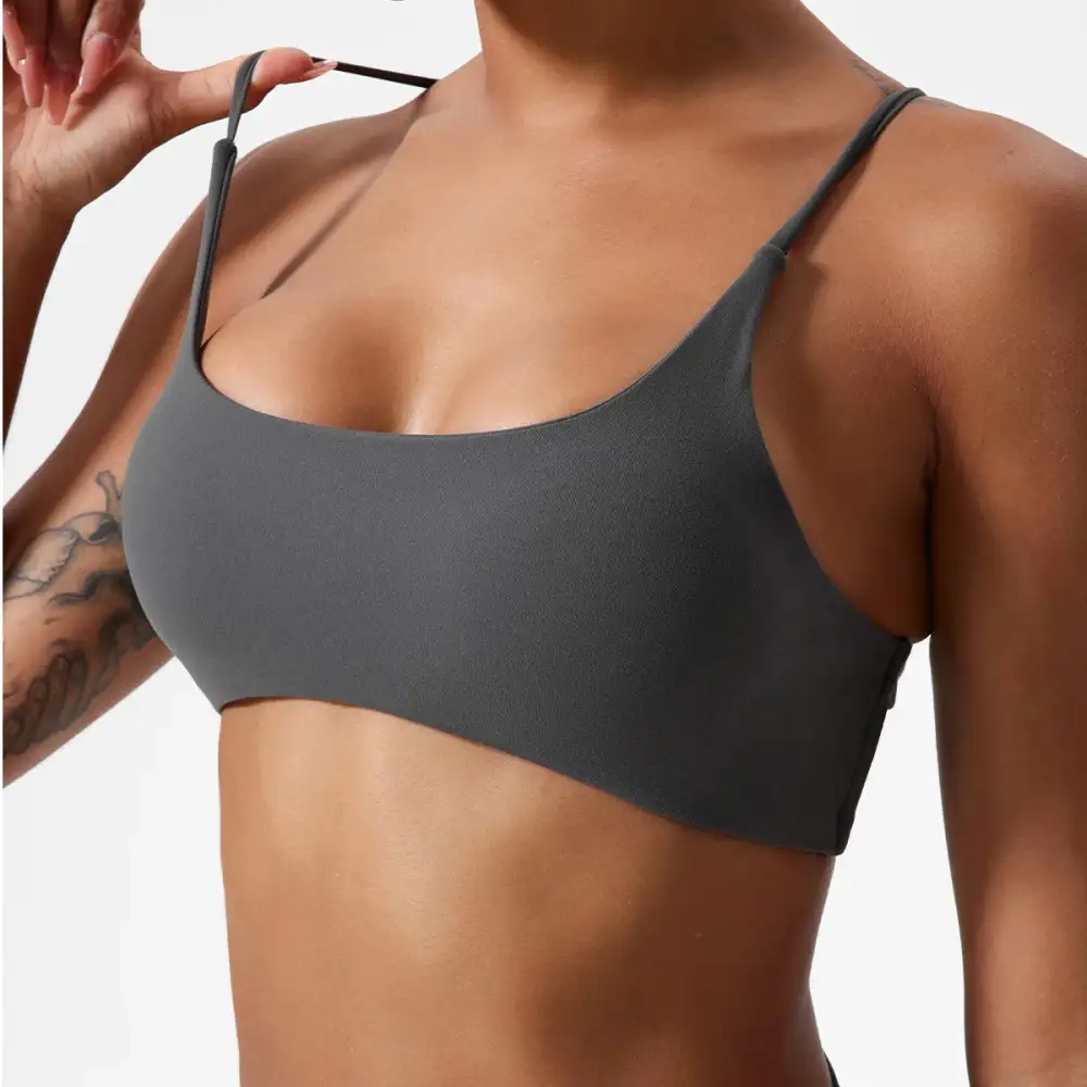 Sports Bra with Slim Straps