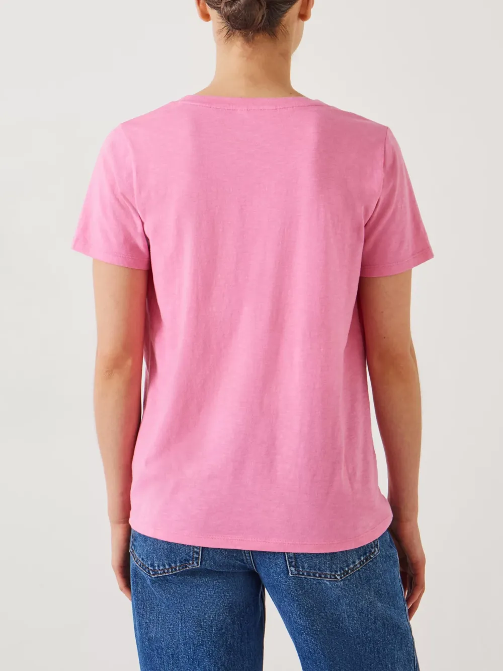 Hari Cotton Slub Scoop Neck T-Shirt