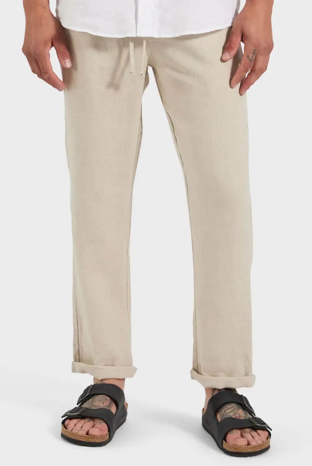 Riviera Linen Pant-black
