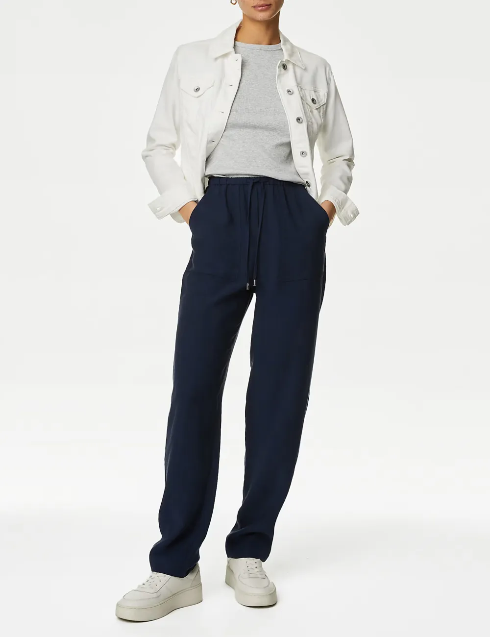 Casual Cuffed Cotton Joggers