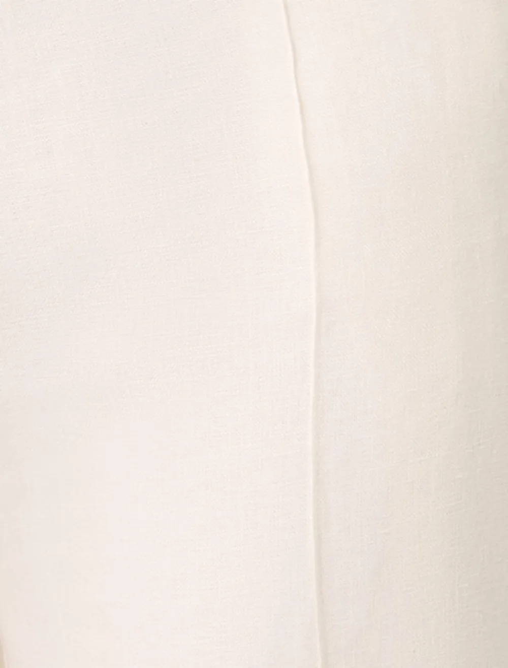 White Linen Wide-Leg Pants