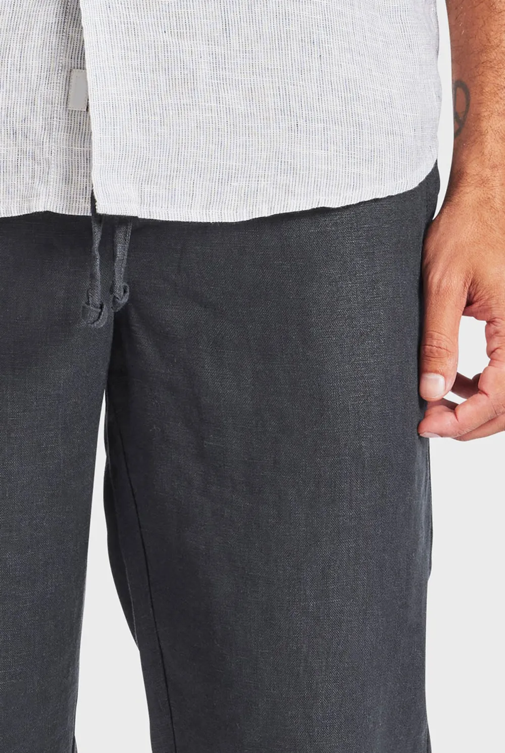 Riviera Linen Pant-black