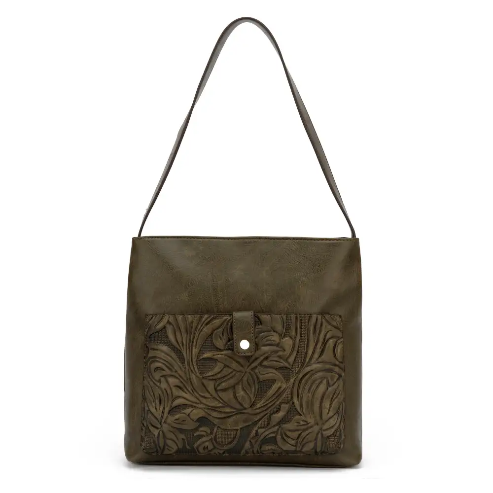 Tooled Pckt Hobo Bag