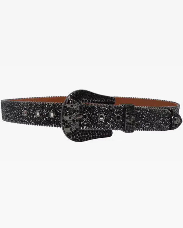 Minimal Rhinestone Accent Women's Belt