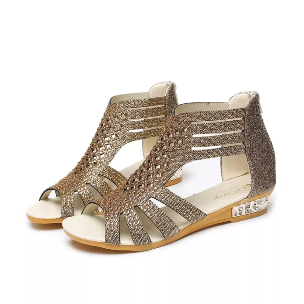 Rhinestone Open Sandals
