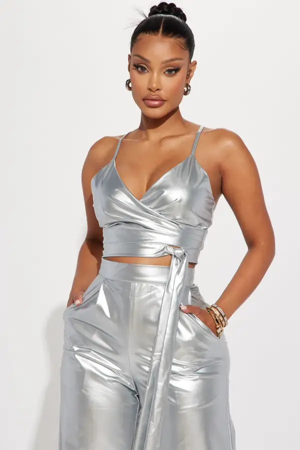 Out In Space Pant Set - Silver