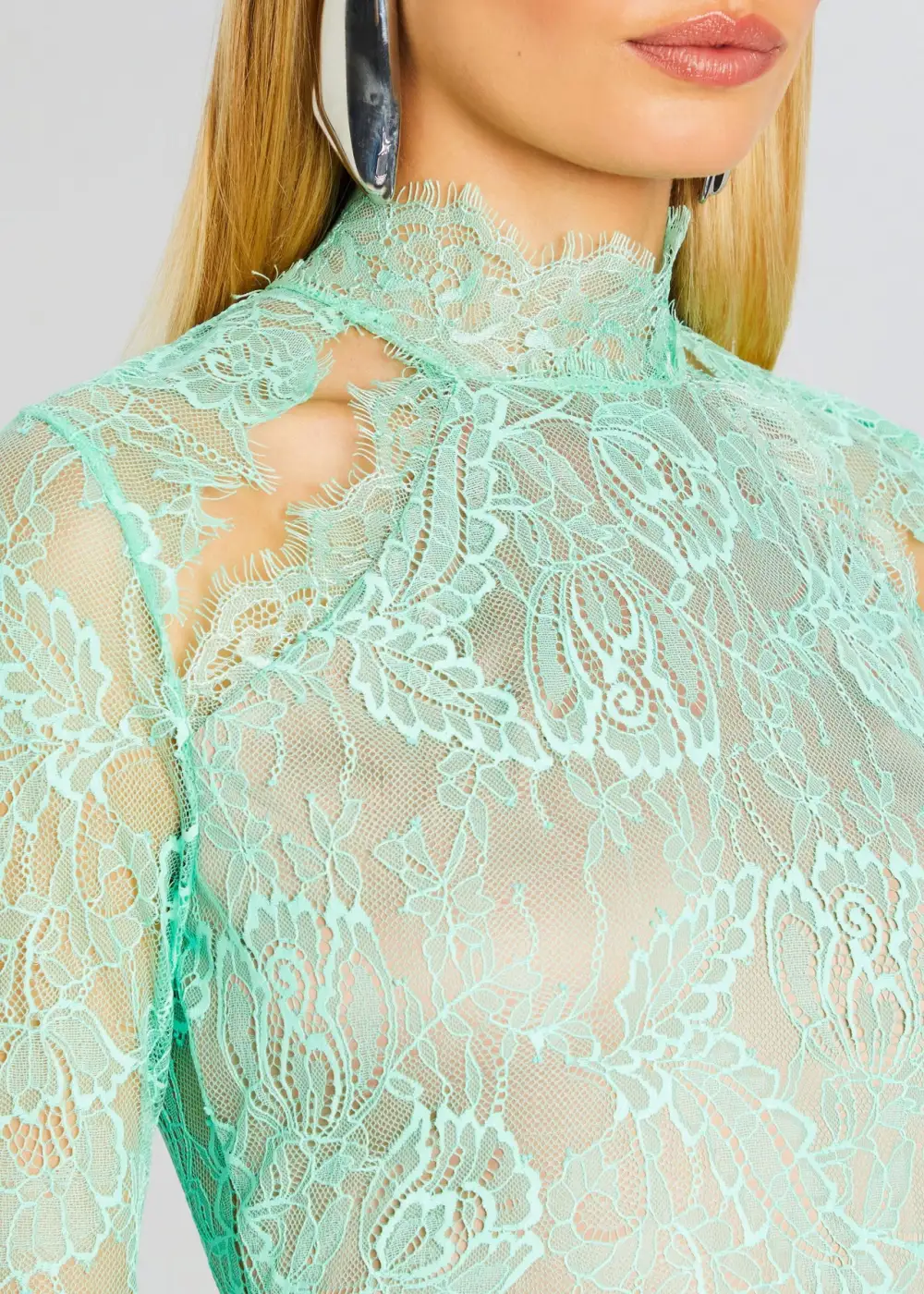 Lace Long Sleeve Dress