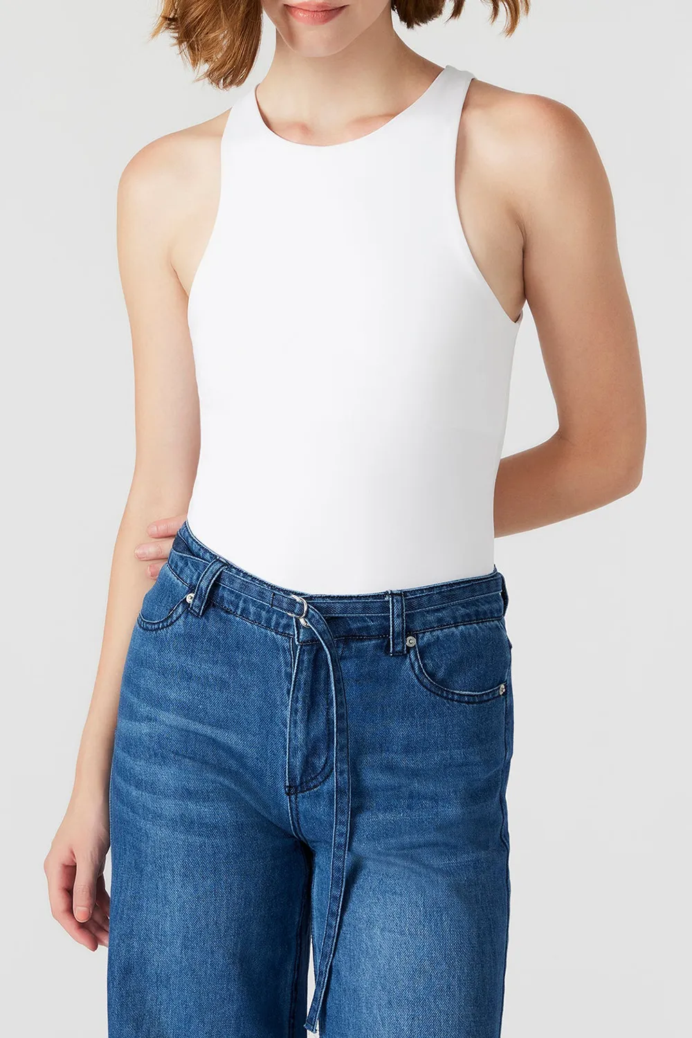 TANK BODYSUIT WHITE