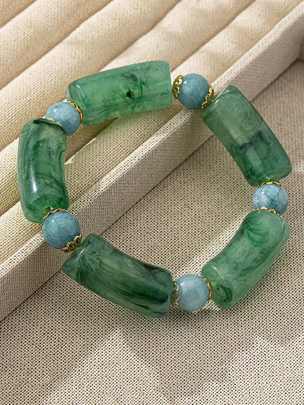 Sleek Geometric Alloy Bracelet