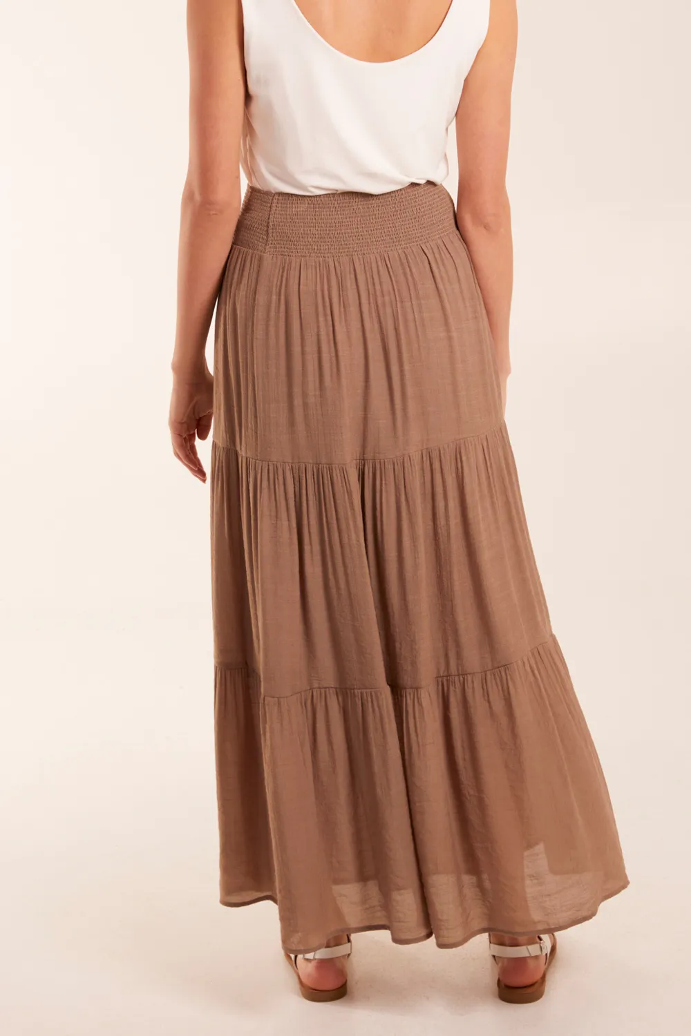 Gentle Pleated Waist Women's Skirt