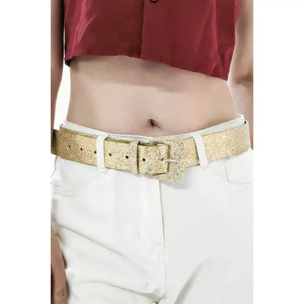 Glitter PU Leather Belt