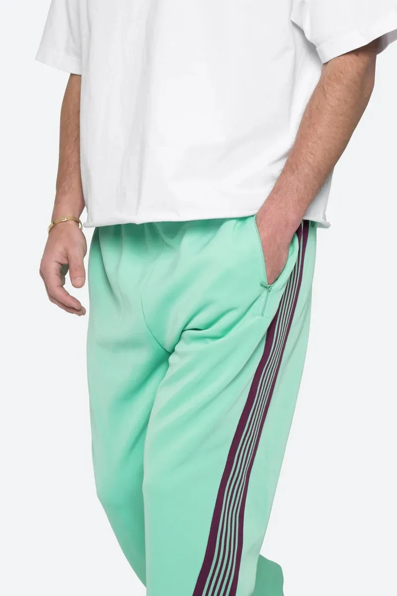 LIGHT GREEN STRIPE ACCENTED SWEATPANTS