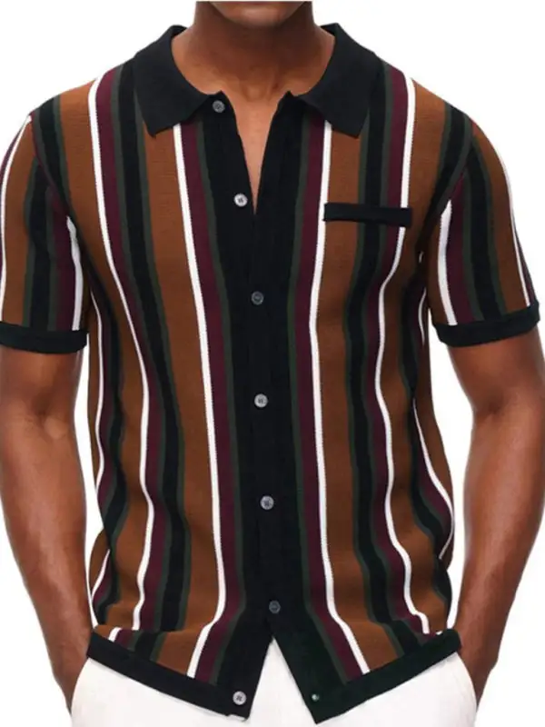 Striped Short Sleeve Shirt