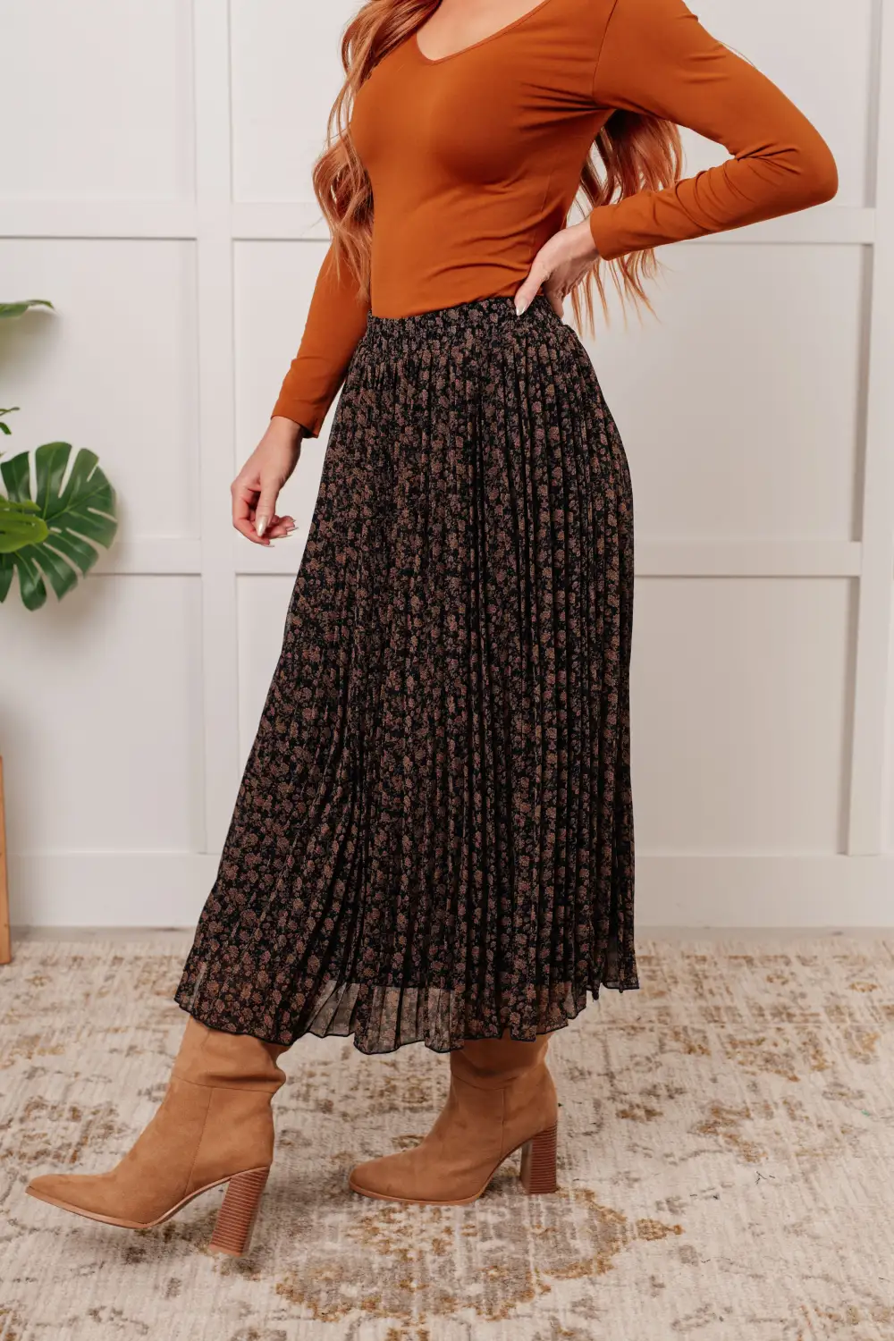 You Wanted Floral Print Skirt