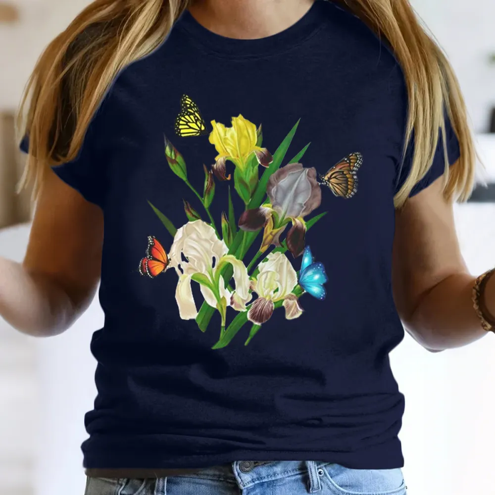 Beautiful Iris Floral T-Shirt