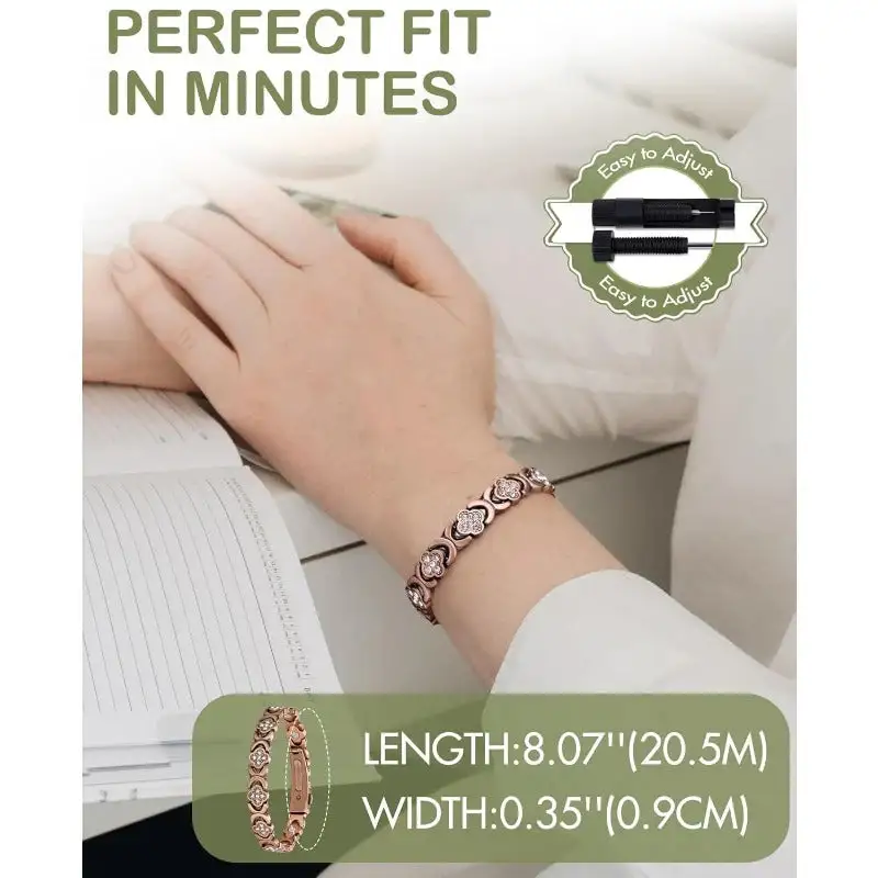 Infinity Clover Copper Bracelet