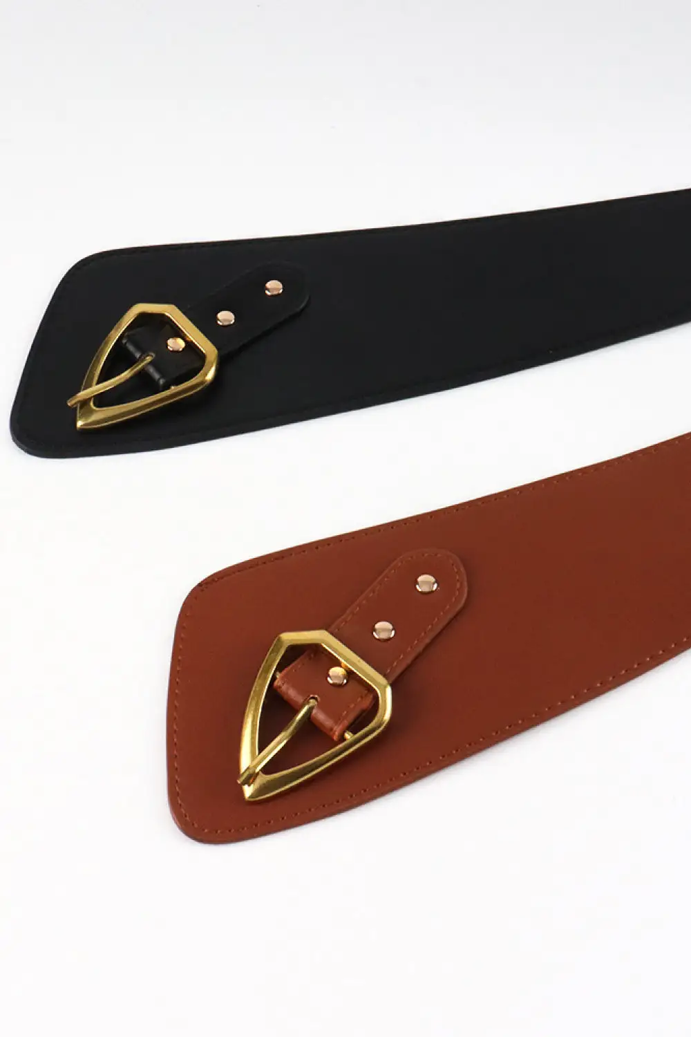 Sculpted Faux Leather Belt