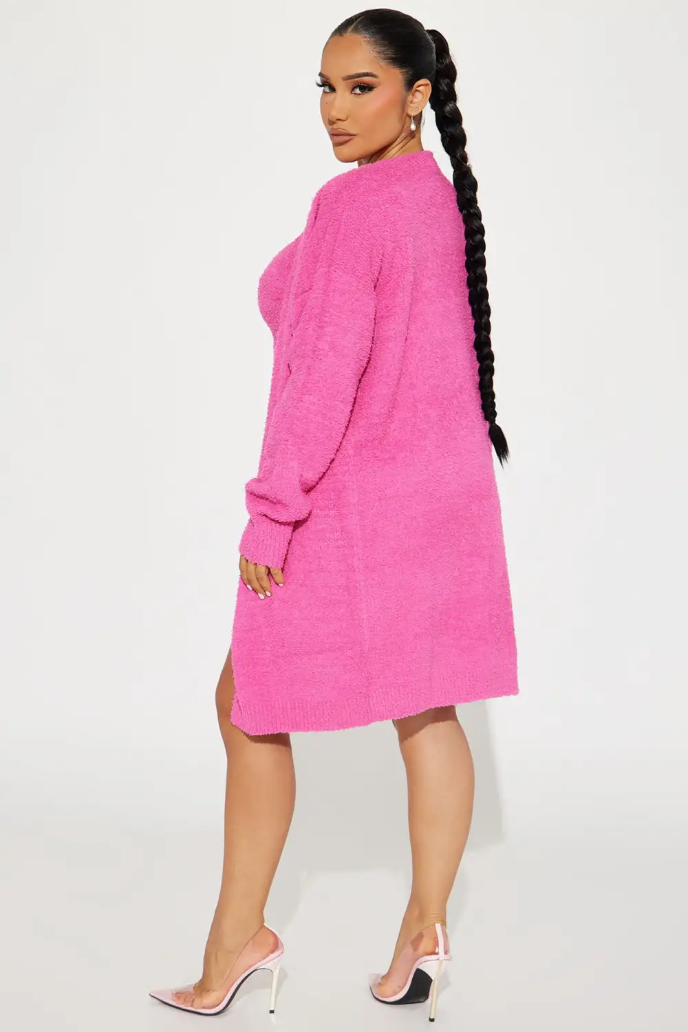 Camille Cozy Mini Dress Set - Pink