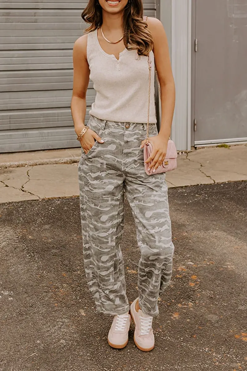 Straight-Leg Workwear Casual Trendy Women's Loose Trousers