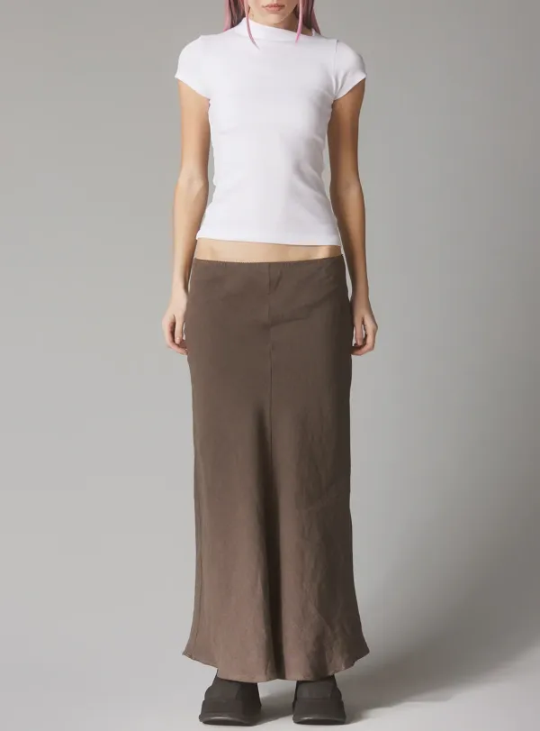 Rib Asymmetrical Cap Sleeve