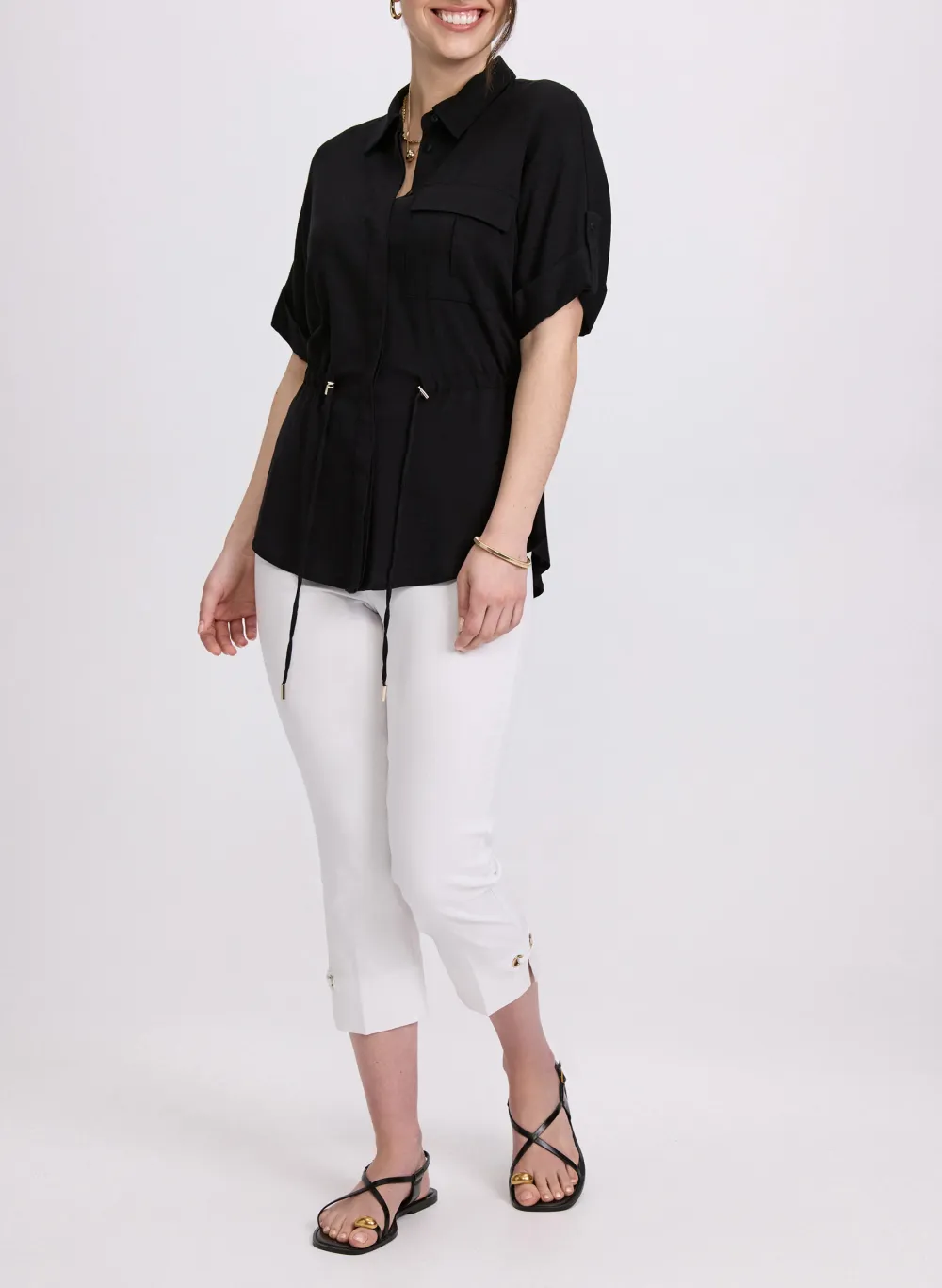 Versatile Casual Shirt In Safari Green