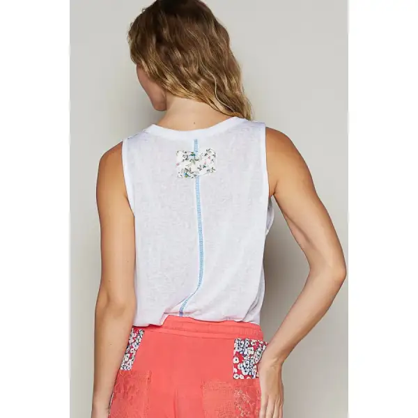 Detail Pocket Patch Tank Top