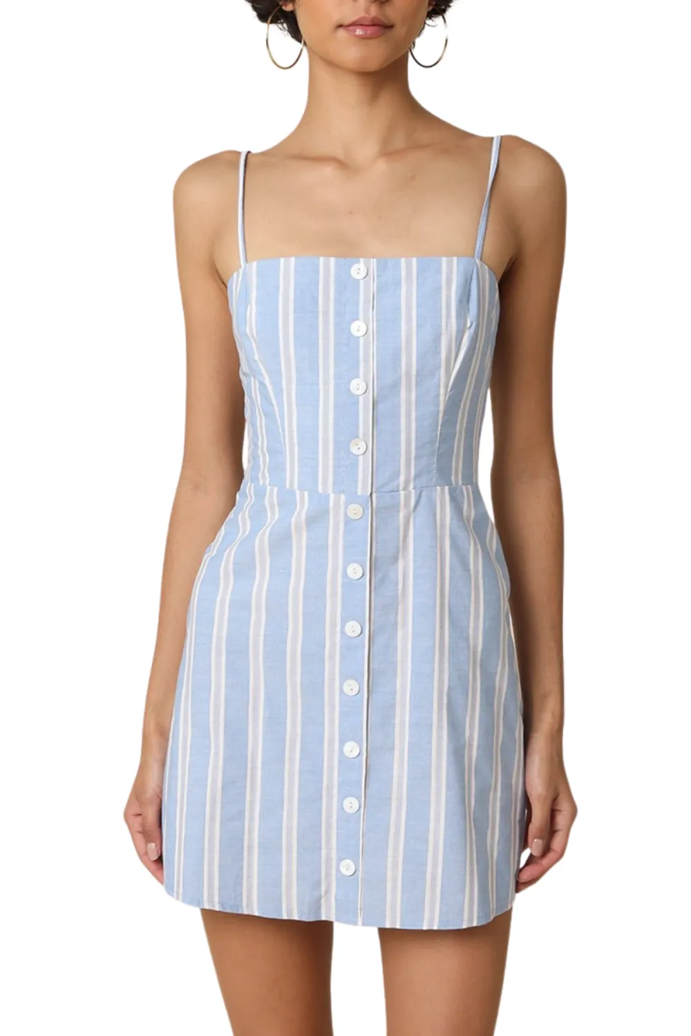 Button Front Mini Dress