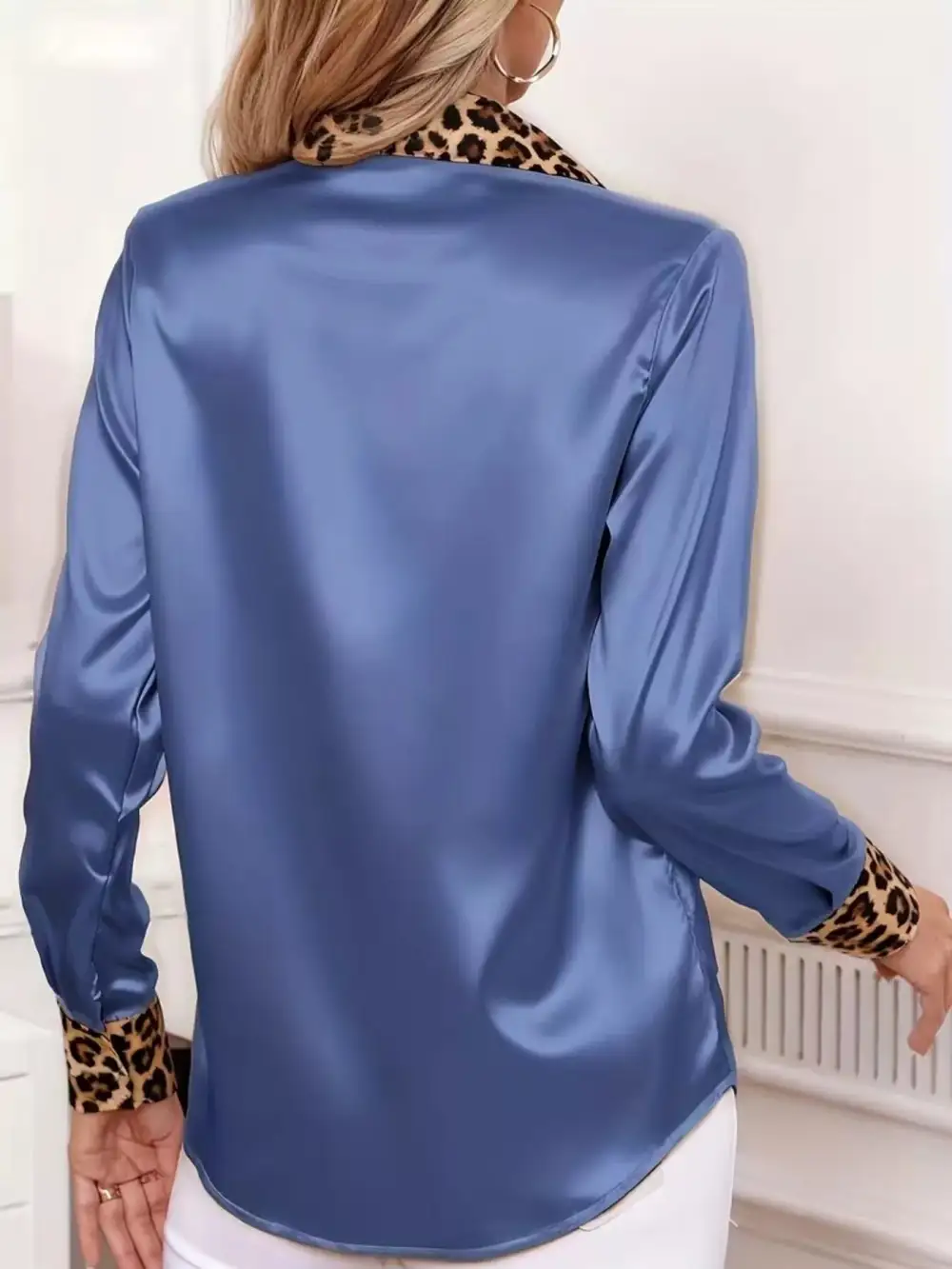Studio Leopard Button Up Button Up Shirt
